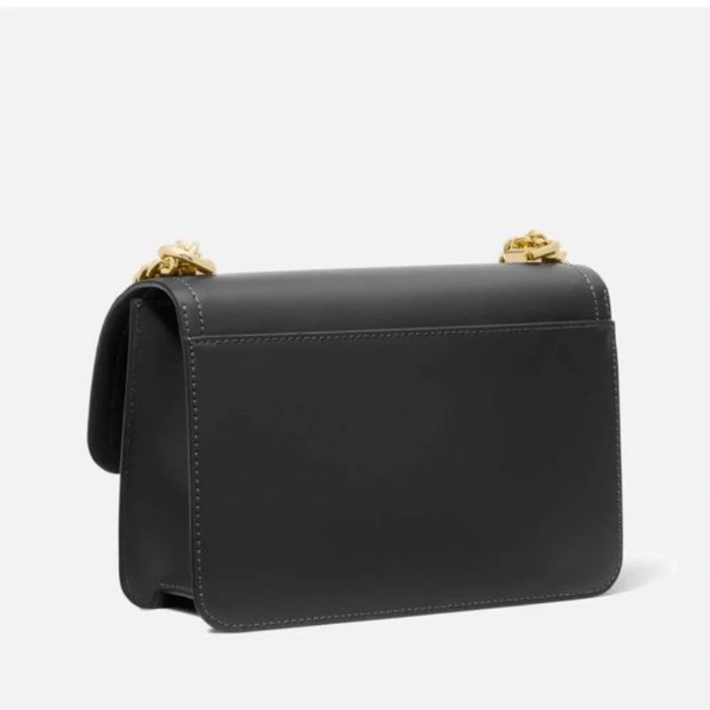 NWT MICHAEL KORS BLACK LEATHER CROSSBODY BAG - Picture 2 of 5